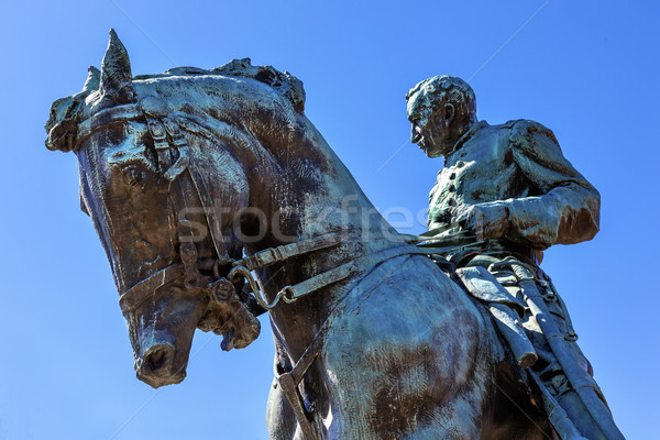 General statuie cerc spălat razboi civil Imagine de stoc © billperry