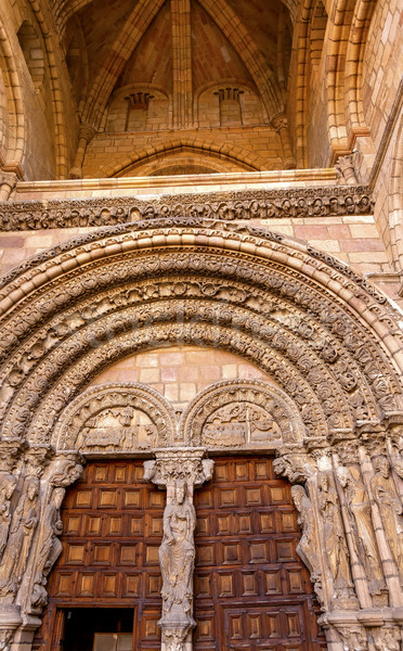 Avila Cathedral Door Castile Spain Stock photo © billperry