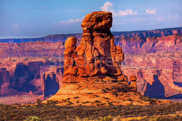 Sandstone Rock Formation Moab Fault Arches National Park Moab Ut Stock photo © billperry