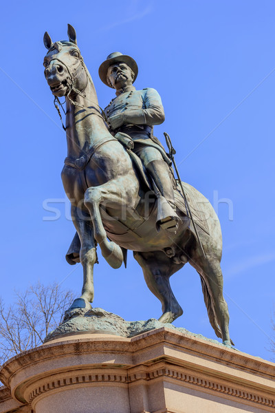 általános lovas szobor polgárháború Pennsylvania Washington DC Stock fotó © billperry