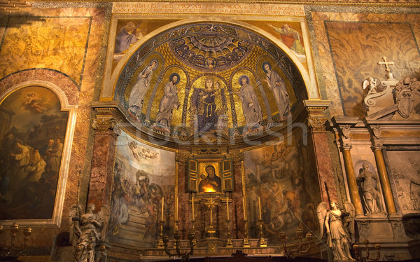 Picturi mozaic altar larg bazilica Imagine de stoc © billperry