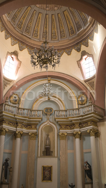 Santo Domingo Temple Church Dome Altar Interior Queretaro Mexico Stock photo © billperry