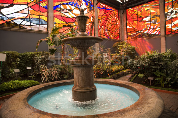 Cosmovitral Garden with Fountain Toluca Mexico Stock photo © billperry