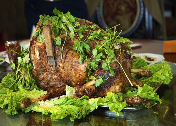 Roasted Whole Lamb Gansu Province China Stock photo © billperry