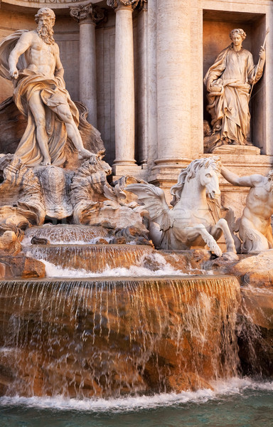 Trevi Çeşmesi Roma İtalya bitmiş mimar Stok fotoğraf © billperry