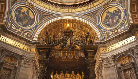 Chandelier Peace Dove Ceiling Basilica Guanajuato Mexico  Stock photo © billperry