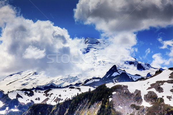 Mount Baker Under Clouds from Artist Point Washington State Stock photo © billperry