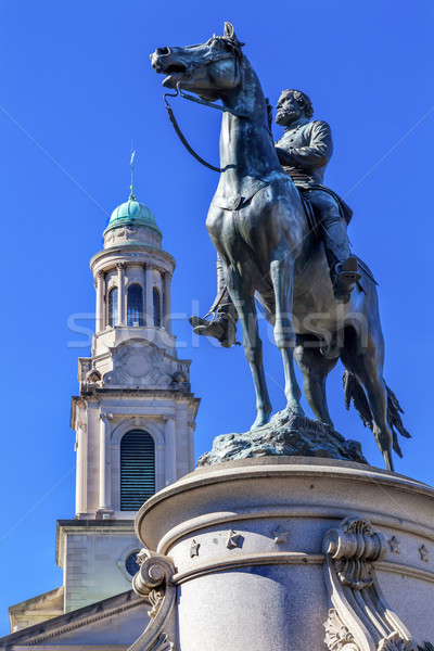 общий гражданская война статуя город христианской Церкви Сток-фото © billperry