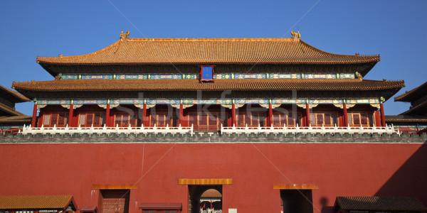 Cité interdite palais entrée porte Pékin Chine Photo stock © billperry