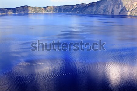 Farbenreich blau Krater See Reflexion Oregon Stock foto © billperry