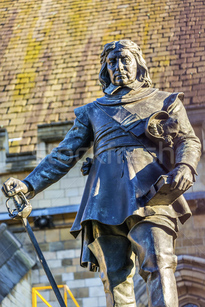 Oliver Cromwell Statue Houses of Parliament Westminster London E Stock photo © billperry
