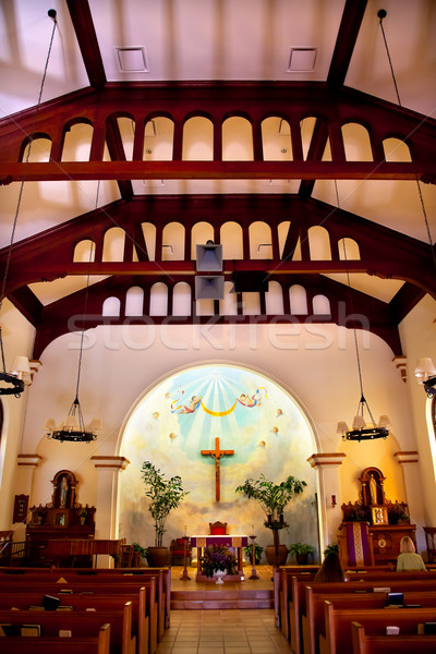 Immaculate Conception Church Interior Old San Diego Town Califor Stock photo © billperry