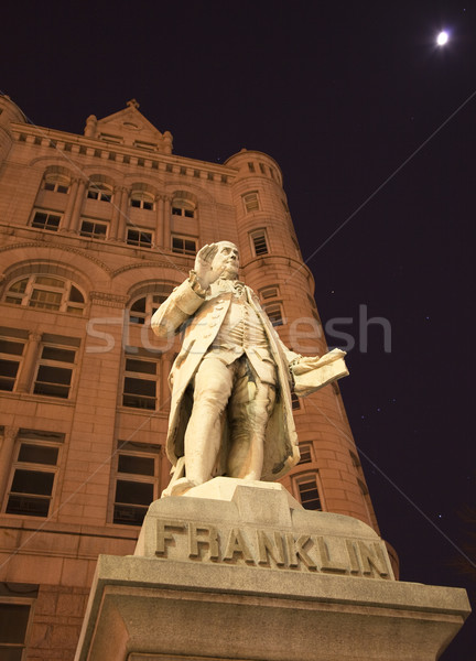 Benjamin Franklin Statue Old Post Office Building Washington DC Stock photo © billperry