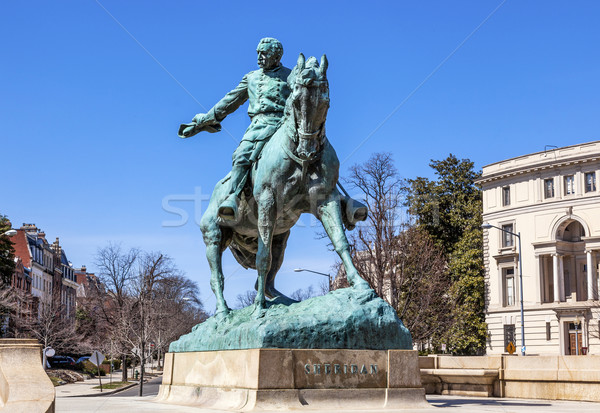 General statuie cerc spălat razboi civil Imagine de stoc © billperry