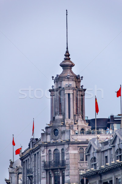 Tour drapeaux Shanghai Chine vieux [[stock_photo]] © billperry