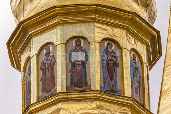 Golden Dome Saints Holy Assumption Pechrsk Lavra Cathedral Kiev  Stock photo © billperry