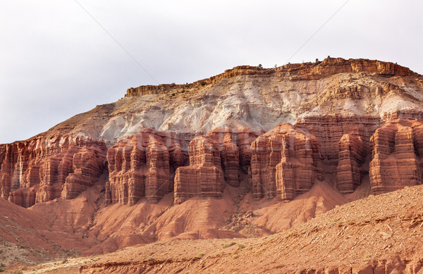 Capitol Reef Sandstone Mountain Capitol Reef National Park Torre Stock photo © billperry