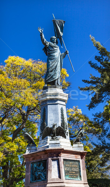 Father Miguel Hidalgo Statue Outside Parroquia Cathedral Dolores Stock photo © billperry