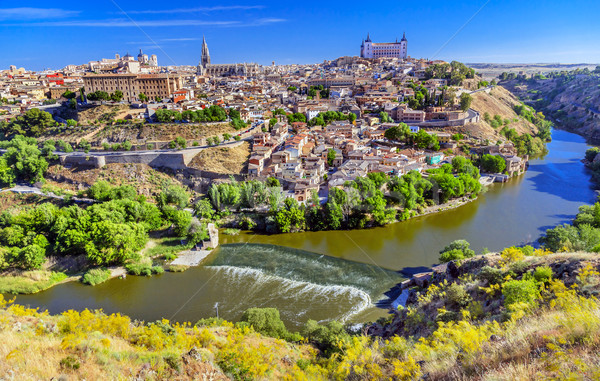 Alcazar Fortress Churches Cathedral Medieval City Tagus River To Stock photo © billperry
