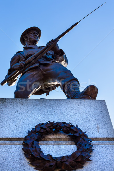  Canadian Soldier Statue Provincial Capital Legislative Buildiin Stock photo © billperry