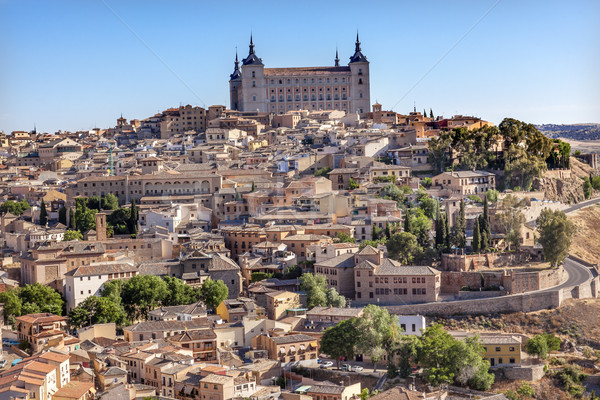 中世紀 城市 西班牙 銷毀 西班牙人 商業照片 © billperry