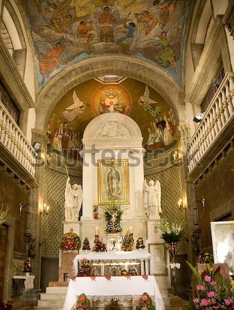 Jesus Monk Nun Statues Basilica Templo De La Compania Guanajuato Stock photo © billperry