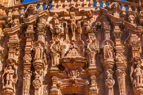 Homlokzat katedrális Mexikó apa háború épület Stock fotó © billperry