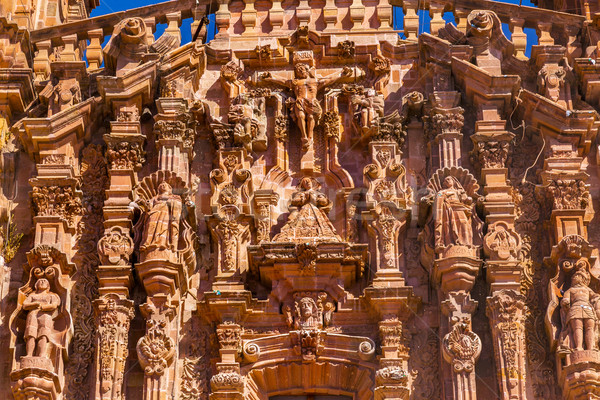 Kathedraal Mexico vader oorlog gebouw Stockfoto © billperry