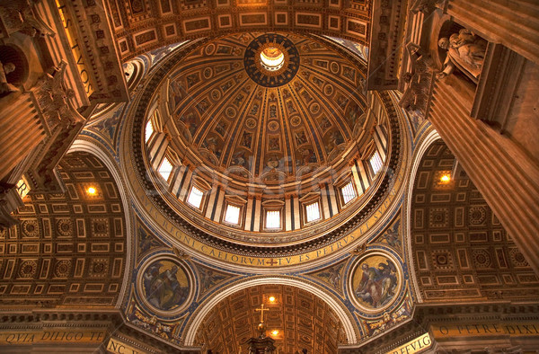 Cúpula · teto · vaticano · dentro · Roma · Itália - foto ...