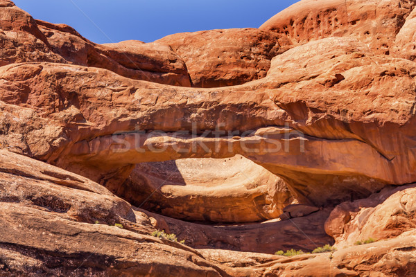 Schlagloch Bogen rock Canyon Park Utah Stock foto © billperry
