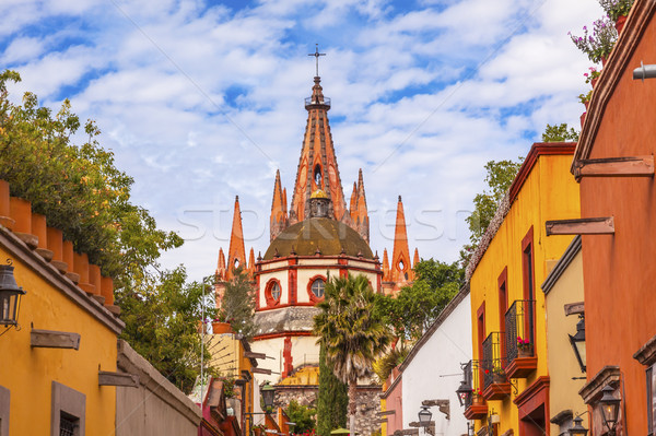 Aldama Street Parroquia Archangel Church San Miguel de Allende M Stock photo © billperry