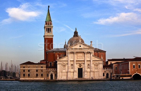 San Giorgio Maggiore Church Bell Tower Grand Canal Venice Italy Stock photo © billperry