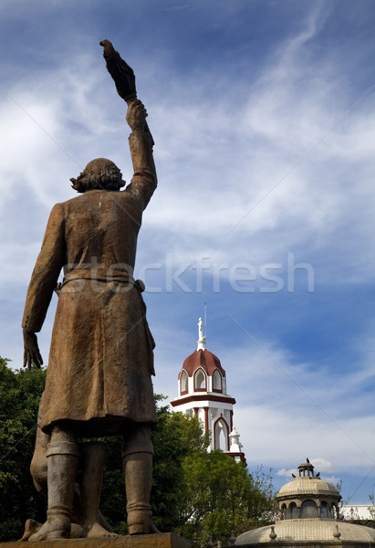 雕像 英雄 墨西哥人 革命 公眾 公園 商業照片 © billperry
