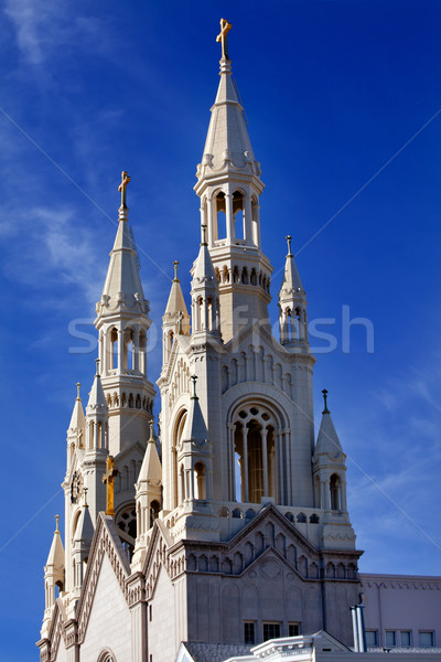Catolic biserică San Francisco California oraş Imagine de stoc © billperry