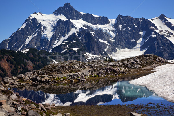 Mount Shuksan Small Reflection Artist Point Washington State Stock photo © billperry