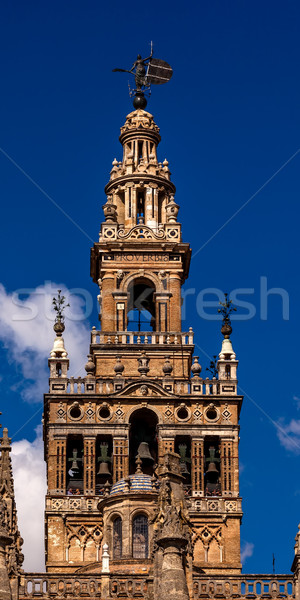 Giralda Bell Tower Seville Cathedral Andalusia Spain Stock photo © billperry