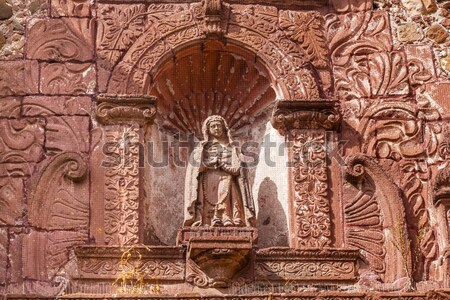 Bazilica lacrimi statuie biserică El Salvador Spania Imagine de stoc © billperry