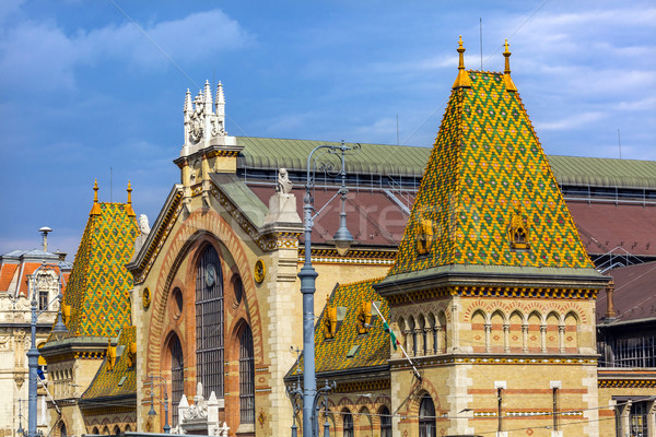 Central Market Hall Budapest Hungary Stock photo © billperry