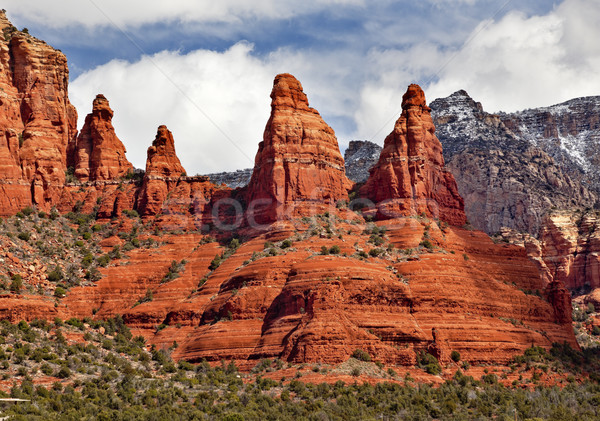 Madonna and Nuns Orange Red Rock Canyon Sedona Arizona Stock photo © billperry