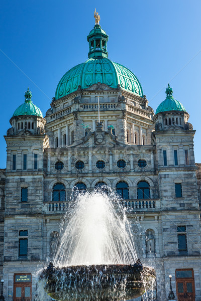 Provincial Capital Legislative Buildiing George Vancouver Statue Stock photo © billperry