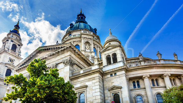 Szent katedrális Budapest Magyarország király kereszténység Stock fotó © billperry