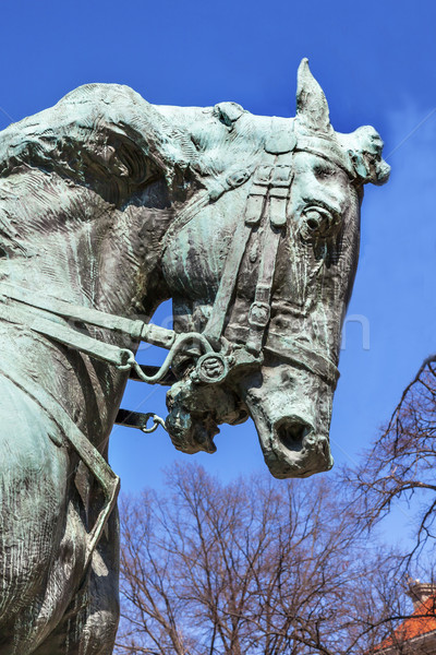 általános ló szobor kör polgárháború csetepaté Stock fotó © billperry