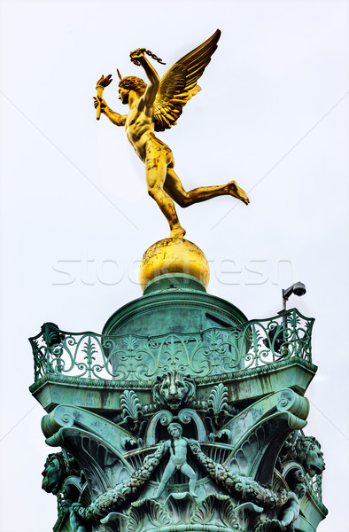 Genie de La Liberty Bastile Square Place de la Bastille Paris Fr Stock photo © billperry