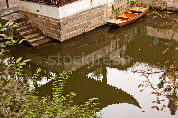 Garden of the Humble Administrator Ancient Chinese Pagoda Reflec Stock photo © billperry