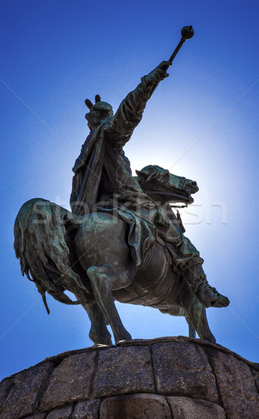 Bogdan Khmelnitsky Equestrian Statue Sofiyskaya Square Kiev Ukra Stock photo © billperry