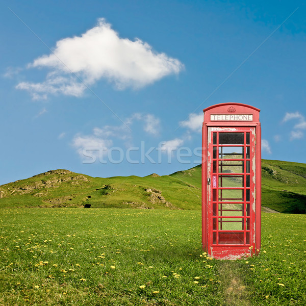 Apel cutie britanic telefon cabina Imagine de stoc © Binkski