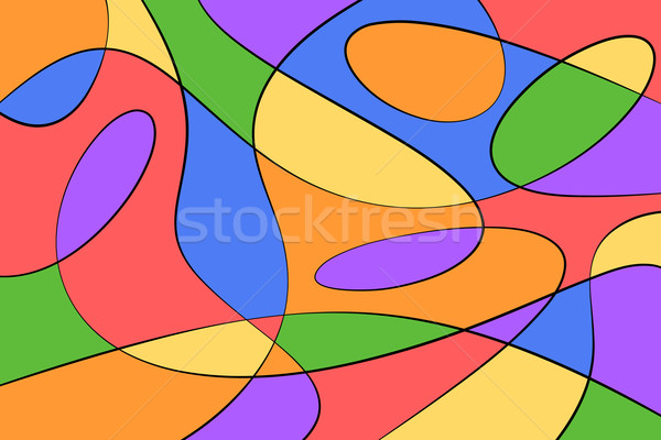 Absztrakt minta illusztráció színes mértani Stock fotó © Binkski