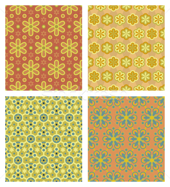 Cute quattro diverso arte wallpaper Foto d'archivio © Bisams