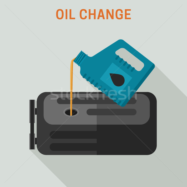 Motor oil change Stock photo © biv