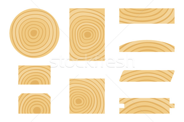 Fából készült részletek termékek szett fa kereszt Stock fotó © biv